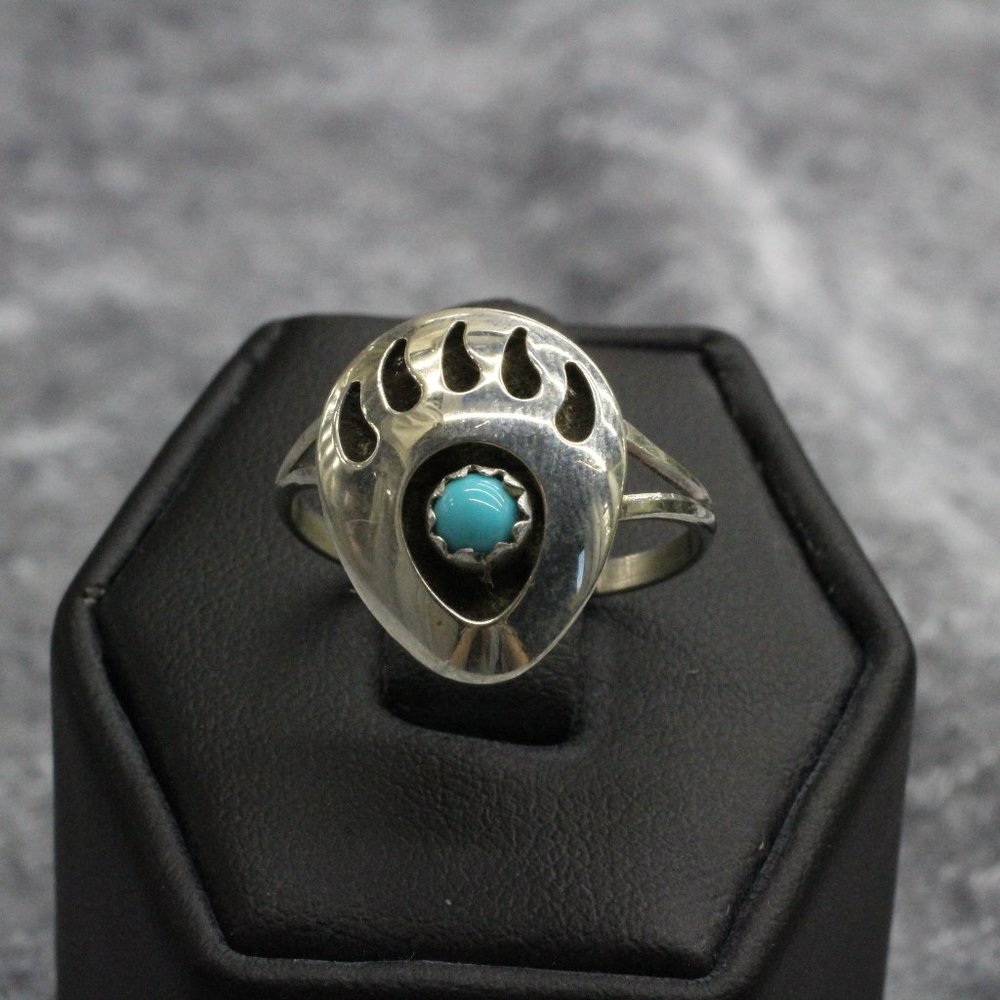 Bear Paw, sterling silver ring